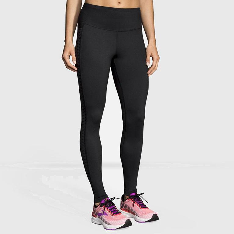 Brooks Greenlight Israel - Women's Running Leggings - Grey (31706-NAUZ)